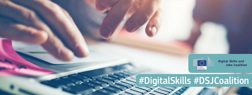 Banner de la Coalición para las Competencias y Empleos Digitales